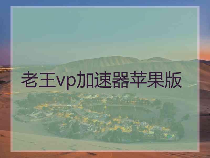 老王vp加速器苹果版