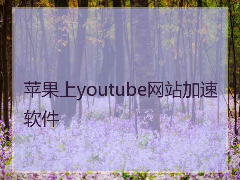 苹果上youtube网站加速软件