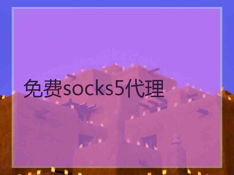 免费socks5代理